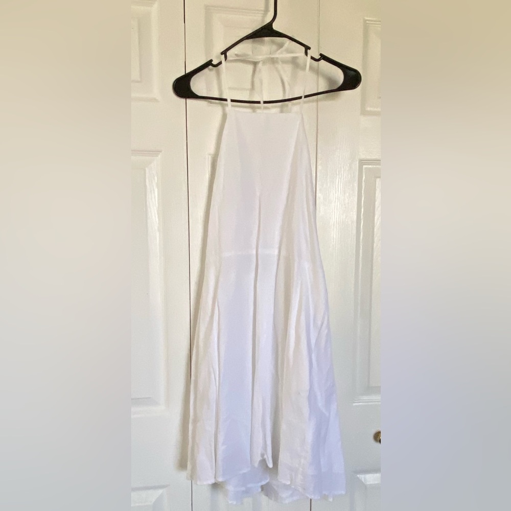 White linen dress from Gap